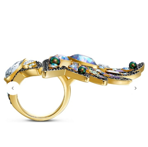 NWT! Swarovski Shimmering Wing Ring - Picture 5 of 14